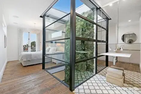 Established green wall with layered foliage in Sydney residence